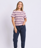 Foxwood Pure Stripe Tee - Ballerina Pink