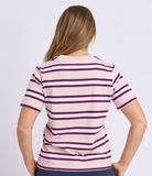 Foxwood Pure Stripe Tee - Ballerina Pink