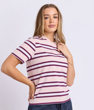Foxwood Pure Stripe Tee - Ballerina Pink