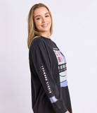 Foxwood New Vibe L/S Tee - Washed Black
