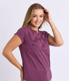 Foxwood Effortless Tee - Plum