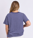 Foxwood Hutch Stripe Tee - Navy