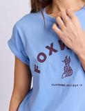 Foxwood Effortless Contrast Tee - Cornflower Blue