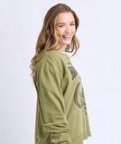 Foxwood Western Rose Crew - Fern Green