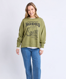 Foxwood Western Rose Crew - Fern Green