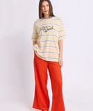Foxwood Classic Stripe Tee - Butter Stripe