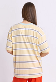 Foxwood Classic Stripe Tee - Butter Stripe