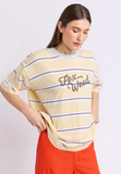 Foxwood Classic Stripe Tee - Butter Stripe