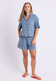 Foxwood Clove Shirt - Denim Check