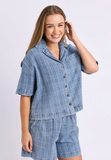 Foxwood Clove Shirt - Denim Check