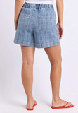 Foxwood Clove Short - Denim Check