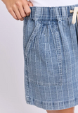 Foxwood Clove Short - Denim Check