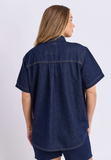 Foxwood Daisy S/S Shirt - Indigo Blue