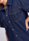 Foxwood Daisy S/S Shirt - Indigo Blue