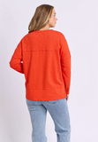 Foxwood Jayne Throw on Top - Grenadine