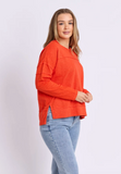 Foxwood Jayne Throw on Top - Grenadine