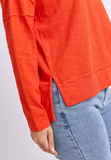 Foxwood Jayne Throw on Top - Grenadine