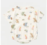 Toshi Onesie S/S Bubble Arcadia Gumnut Babies Cloud