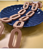 Wooden Chunky Necklace - Camel Brown