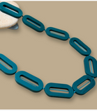 Wooden Chunky Necklace - Slate Teal