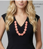 Teardrop Necklace - Dusty Rose