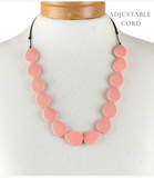 Teardrop Necklace - Dusty Rose