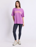 Foxwood Interval Outline Tee - Purple/ Orange