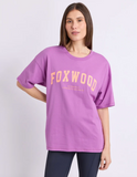 Foxwood Interval Outline Tee - Purple/ Orange