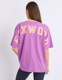 Foxwood Interval Outline Tee - Purple/ Orange