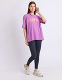 Foxwood Interval Outline Tee - Purple/ Orange
