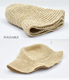 Foldable Sun Hat - Beige
