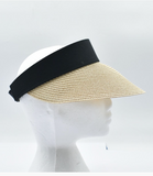 Adjustable Wide Brim Sun Visor - Sand