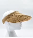Elastic Wide Brim Sun Visor - Camel