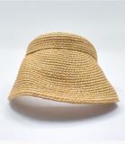 Elastic Wide Brim Sun Visor - Camel