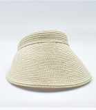 Elastic Wide Brim Sun Visor - Sand