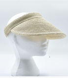 Elastic Wide Brim Sun Visor - Sand