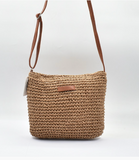 Boho Woven Bag - Camel