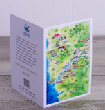 Greeting Card A6 - Tamar Valley 2.0 Wine Region Map