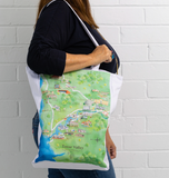 Tote Bag - Tamar Valley 2.0 Wine Region Map