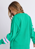 Foxwood Origin Crew - Green w/ Pink