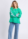 Foxwood Origin Crew - Green w/ Pink