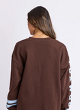 Foxwood Origin Crew - Coffee bean W Light Blue