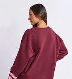 Foxwood Origin Crew - Burgandy W Pink