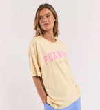 Foxwood Interval Tee - Pale Lemon/ Pink