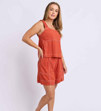 Foxwood Sage Top - Rust