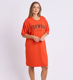 Foxwood Interval Tee Dress - Grenadine