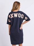 Foxwood Intervall Tee Dress - Navy/ Peach
