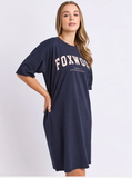 Foxwood Intervall Tee Dress - Navy/ Peach