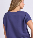 Foxwood Hustler Tee - Deep Blue