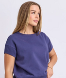 Foxwood Hustler Tee - Deep Blue